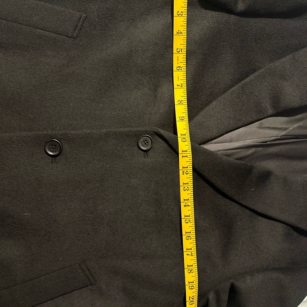 Uniqlo Chesterfield Overcoat in Black